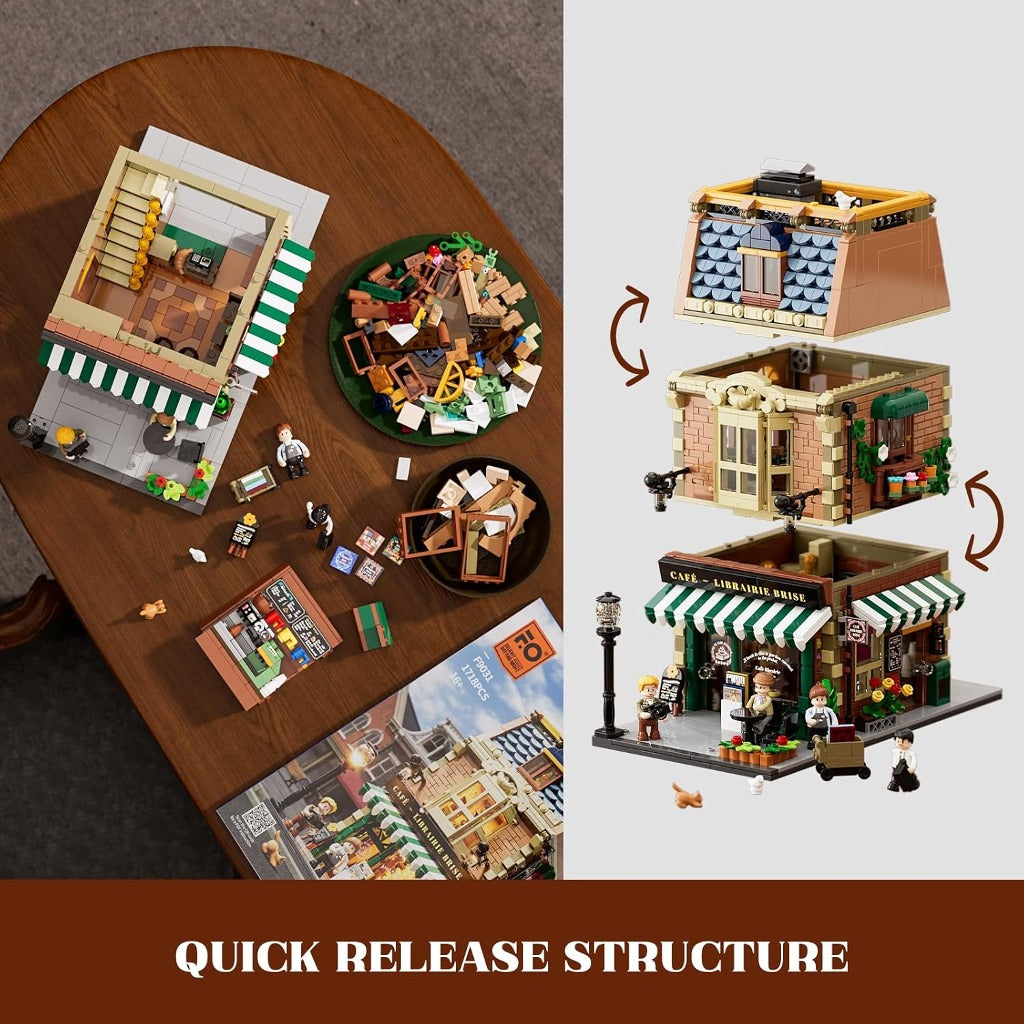 Lumibricks Book-Cafe (F9031) building set - view 3