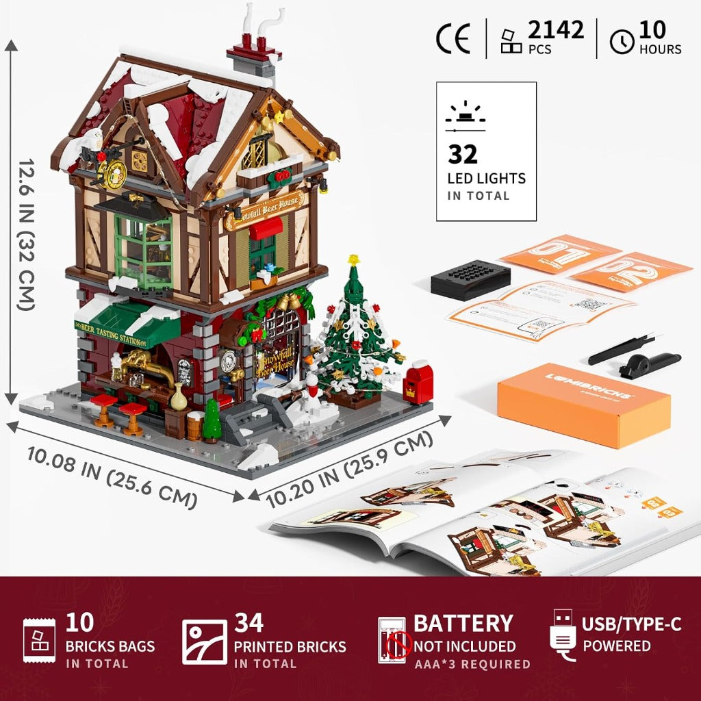 Lumibricks Christmas Pub (15014) building set - view 3