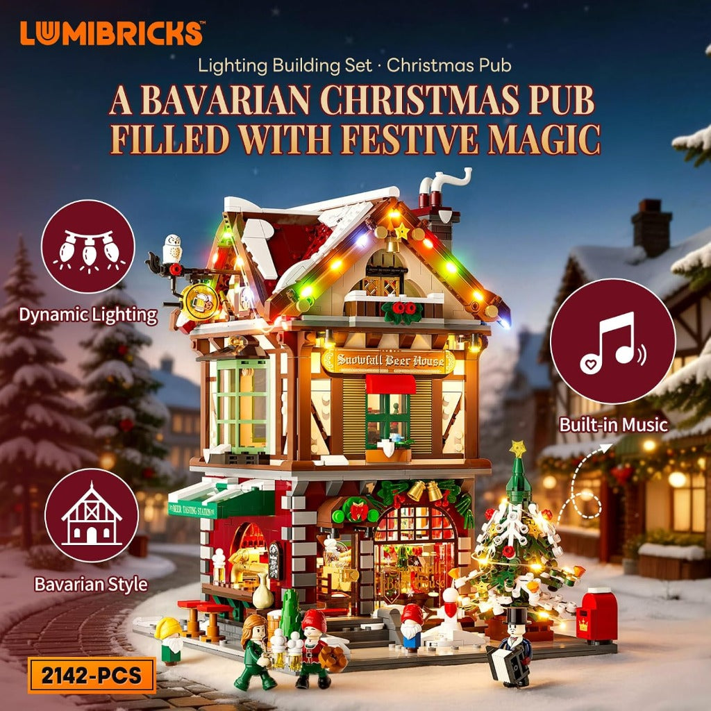 Lumibricks Christmas Pub (15014) building set - view 8
