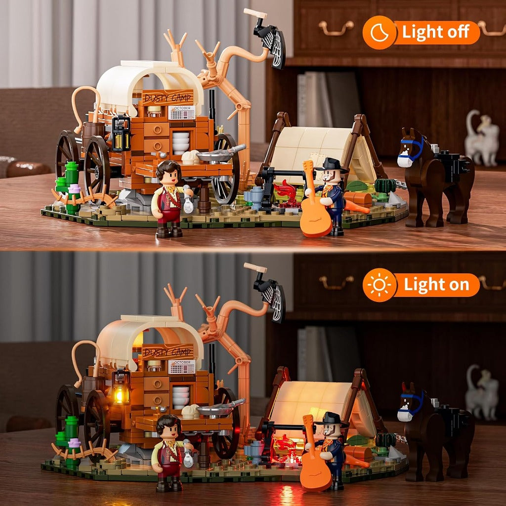 Lumibricks Cowboy Camp (F9076) building set - view 3