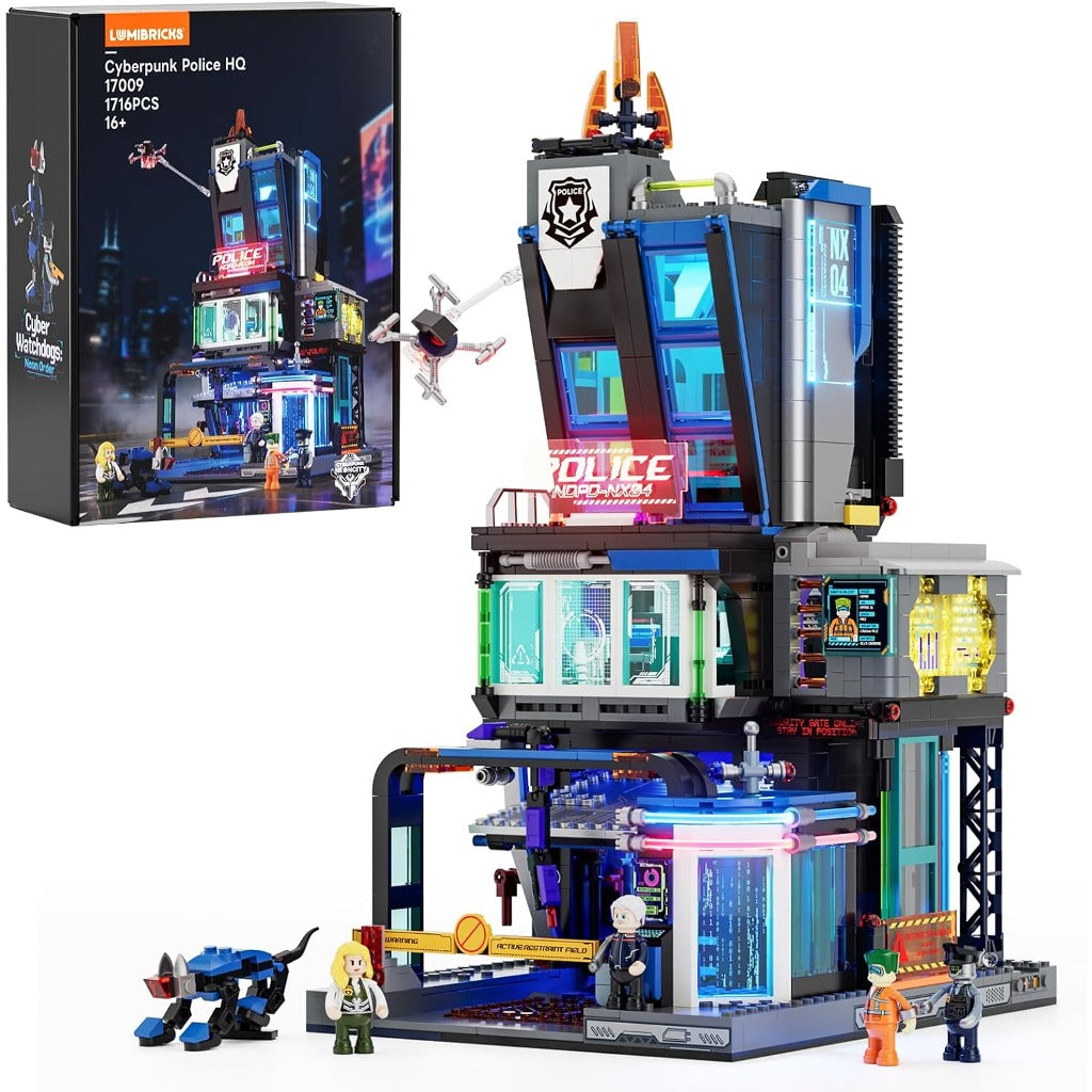 Lumibricks Cyberpunk Police HQ (17009) building set