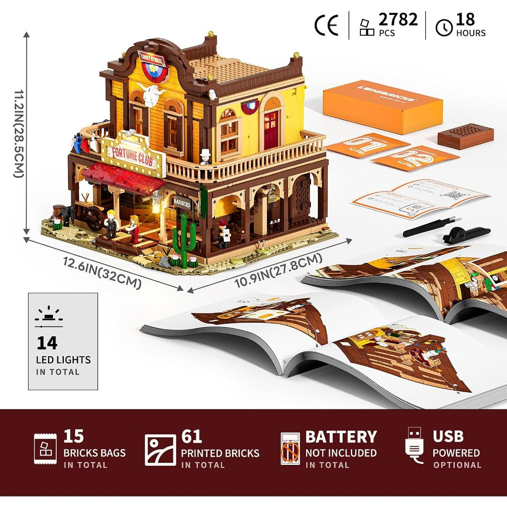 Lumibricks Fortune Club Saloon (14019) building set - view 5