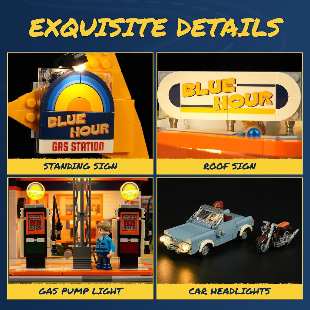 Lumibricks Gas Station (F9065) building set - view 3