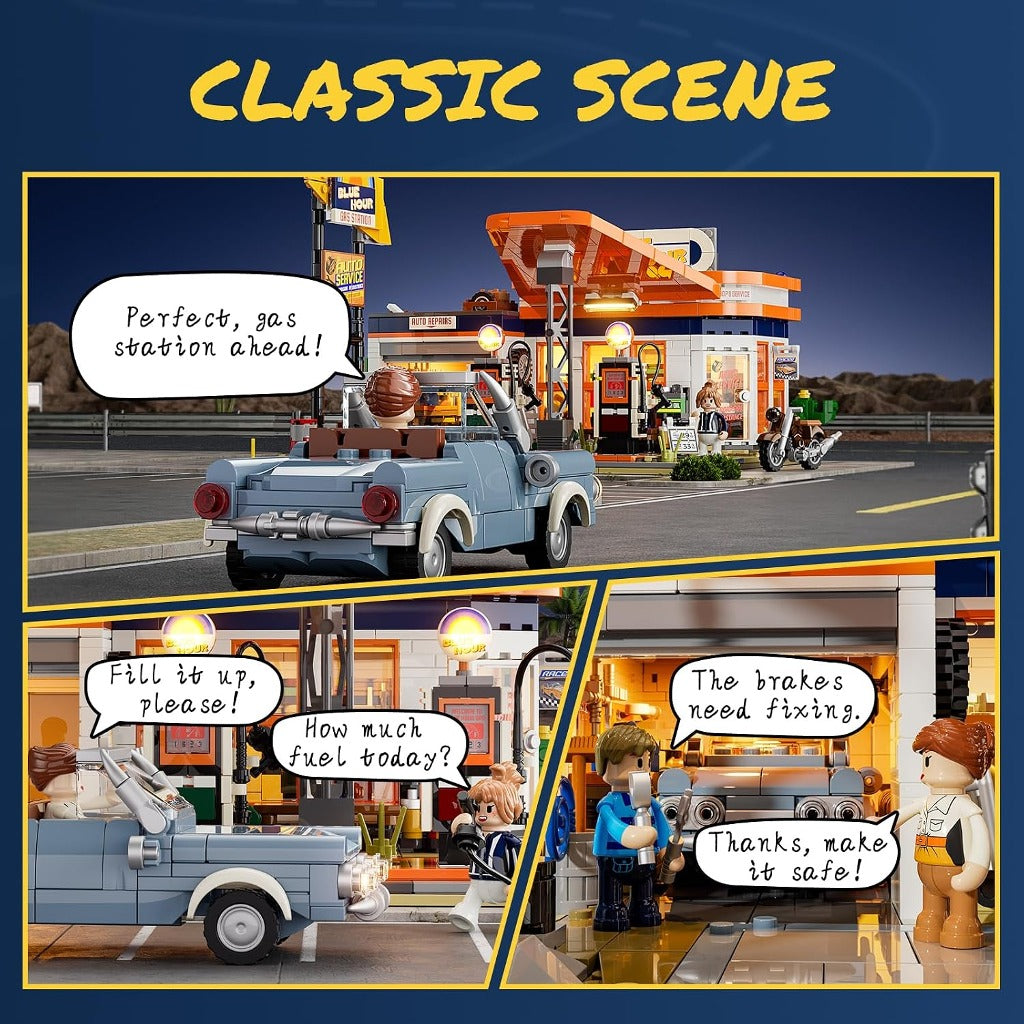 Lumibricks Gas Station (F9065) building set - view 4