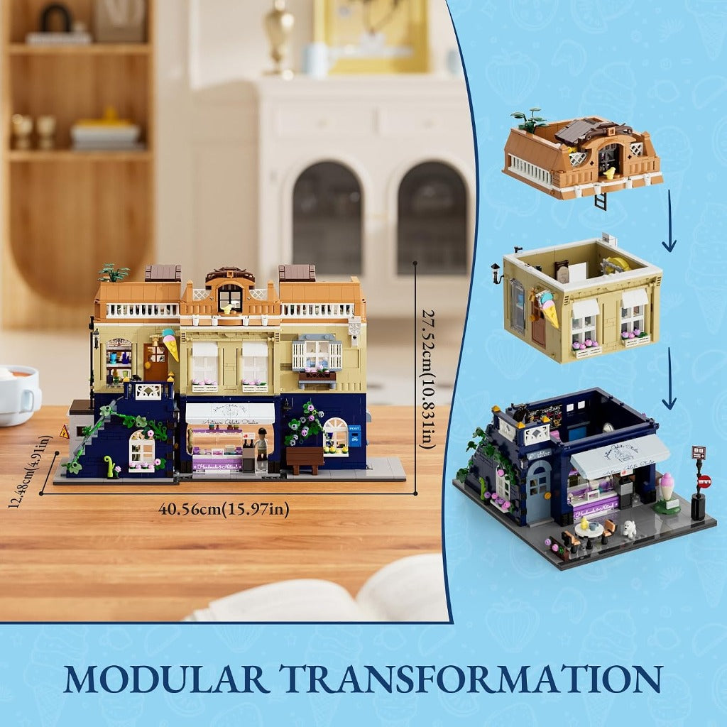 Lumibricks Gelato Store (F9078) building set - view 2