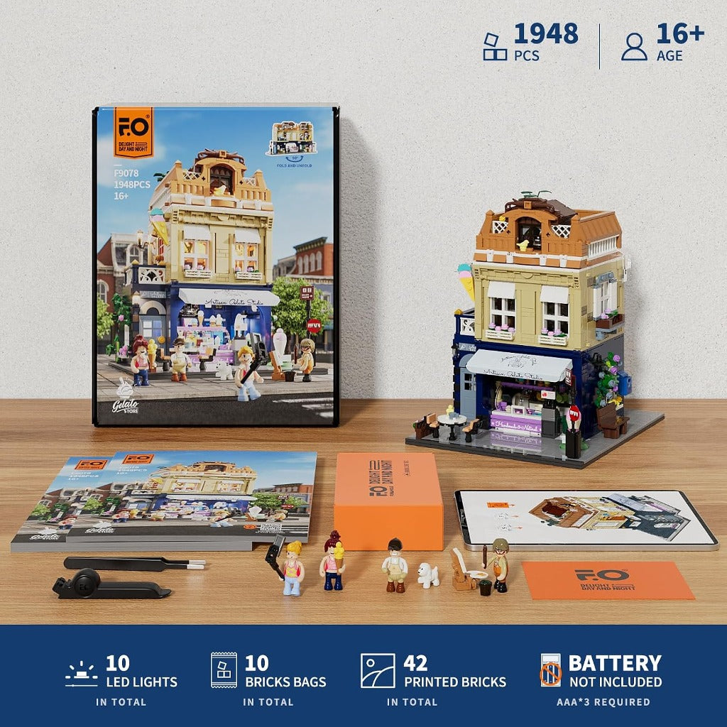 Lumibricks Gelato Store (F9078) building set - view 7