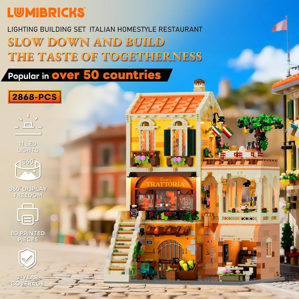 Lumibricks Italian Homestyle Restaurant (15010) building set - view 2