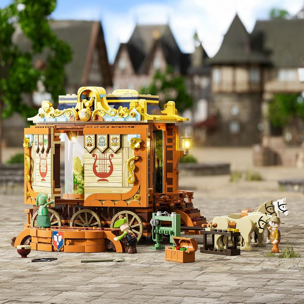 Lumibricks Medieval Troupe Carriage (L9063) building set - view 2