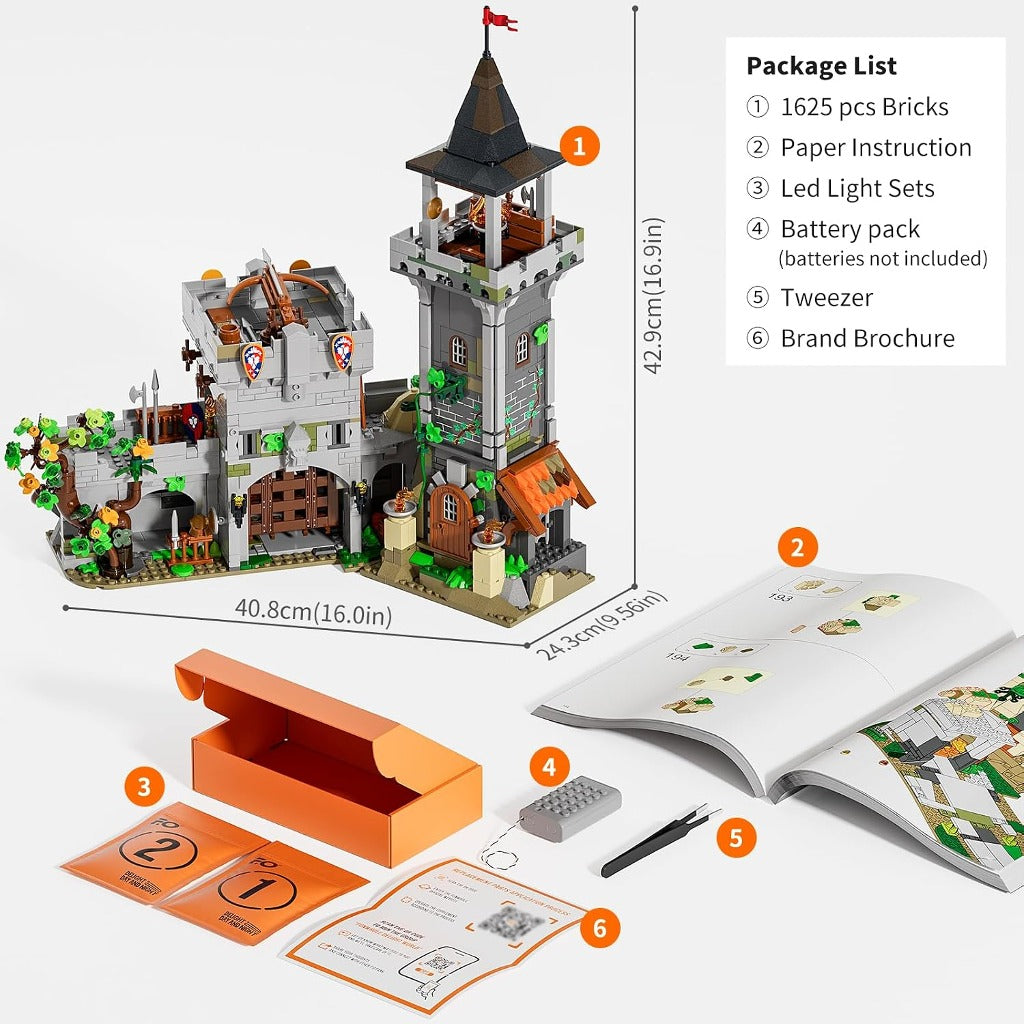 Lumibricks Medieval Watchtower (F9027) building set - view 3