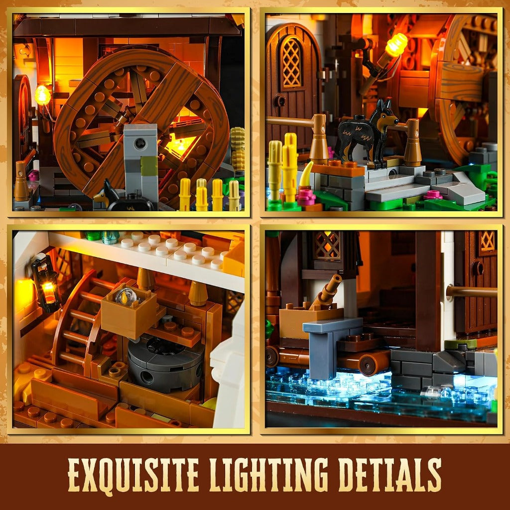 Lumibricks Medieval Water Mill (F9061) building set - view 4