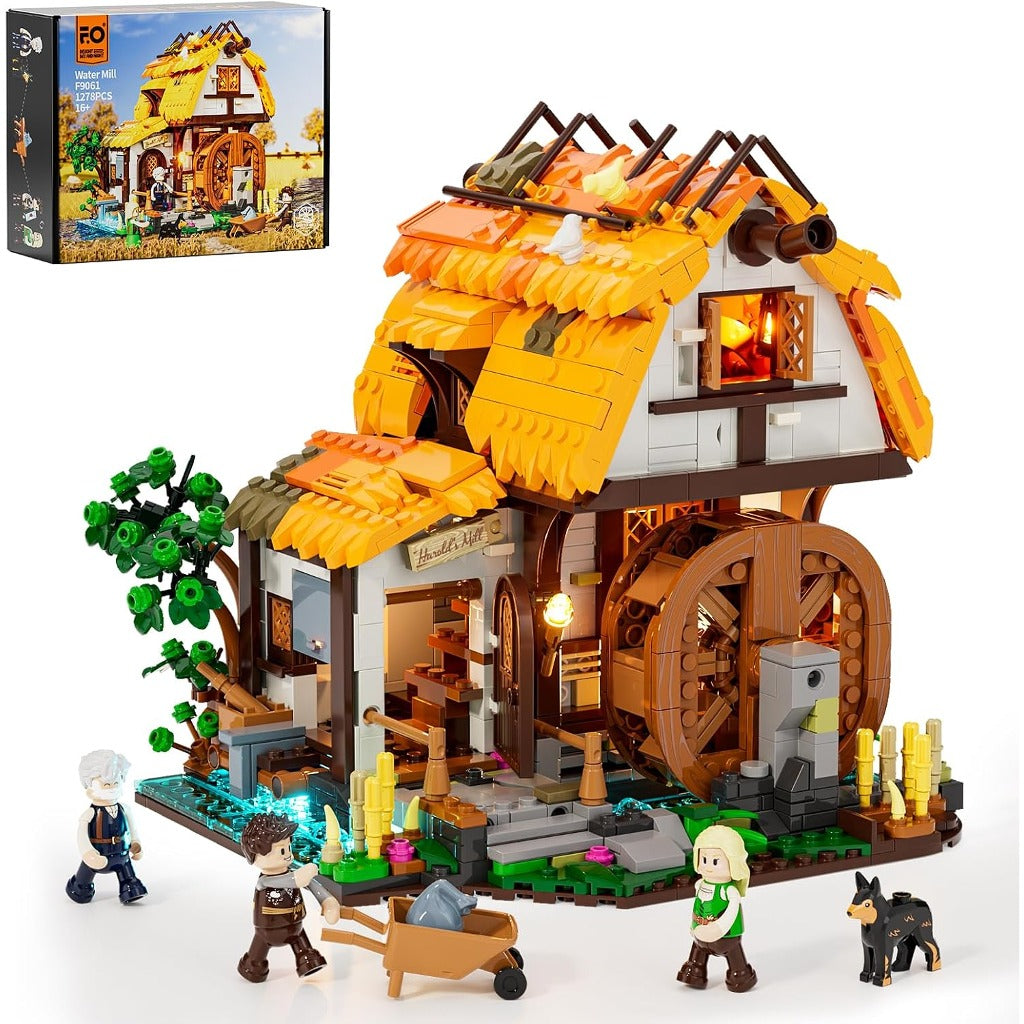 Lumibricks Medieval Water Mill (F9061) building set