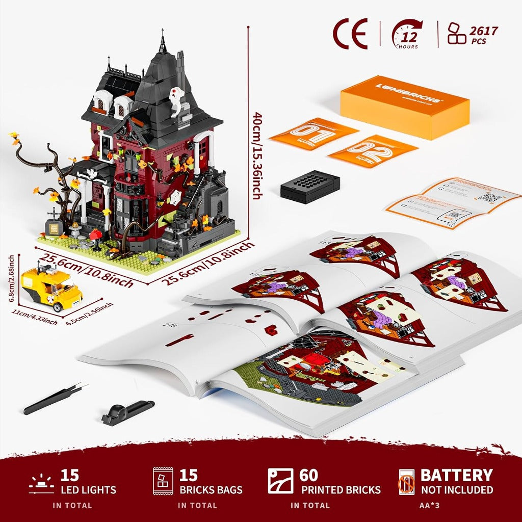Lumibricks Midnight Haunted Mansion (L9092) building set - view 3