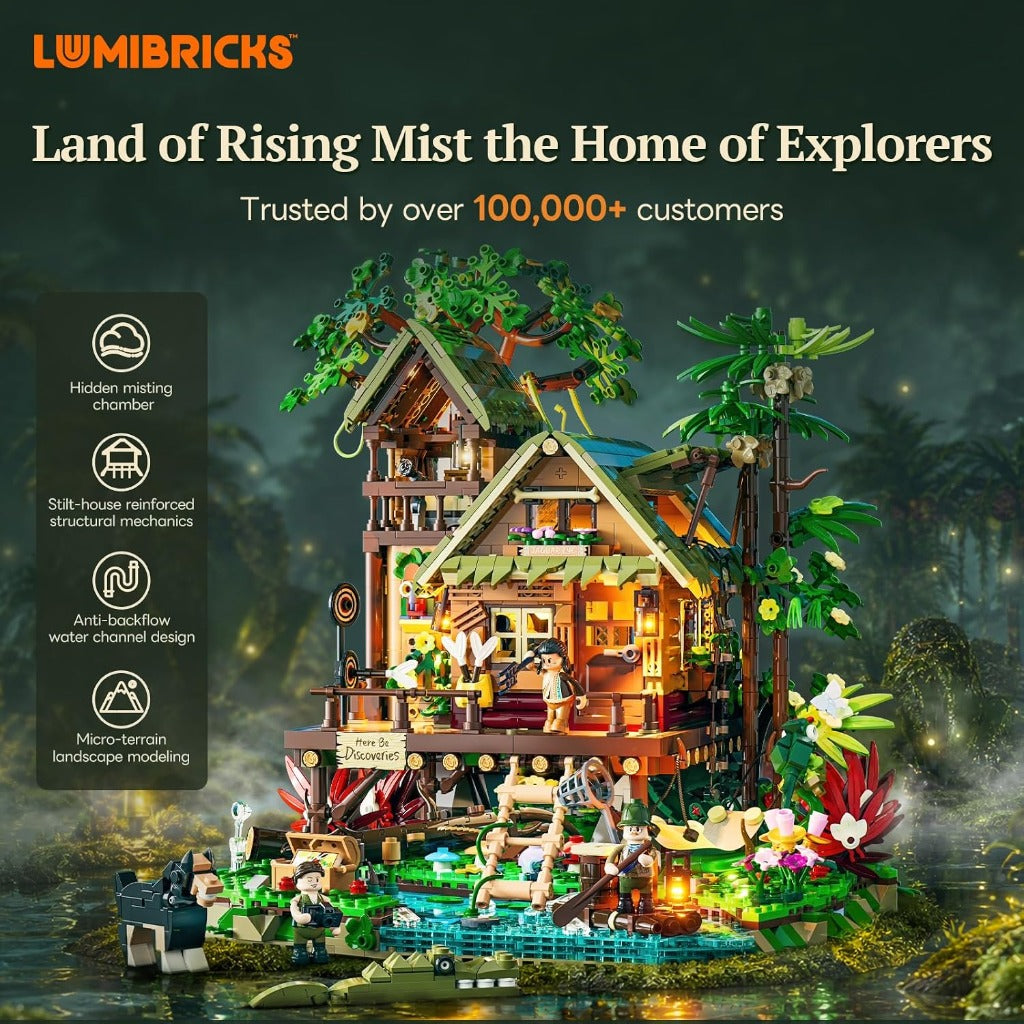 Lumibricks Misty Forest Cabin (10015) building set - view 6