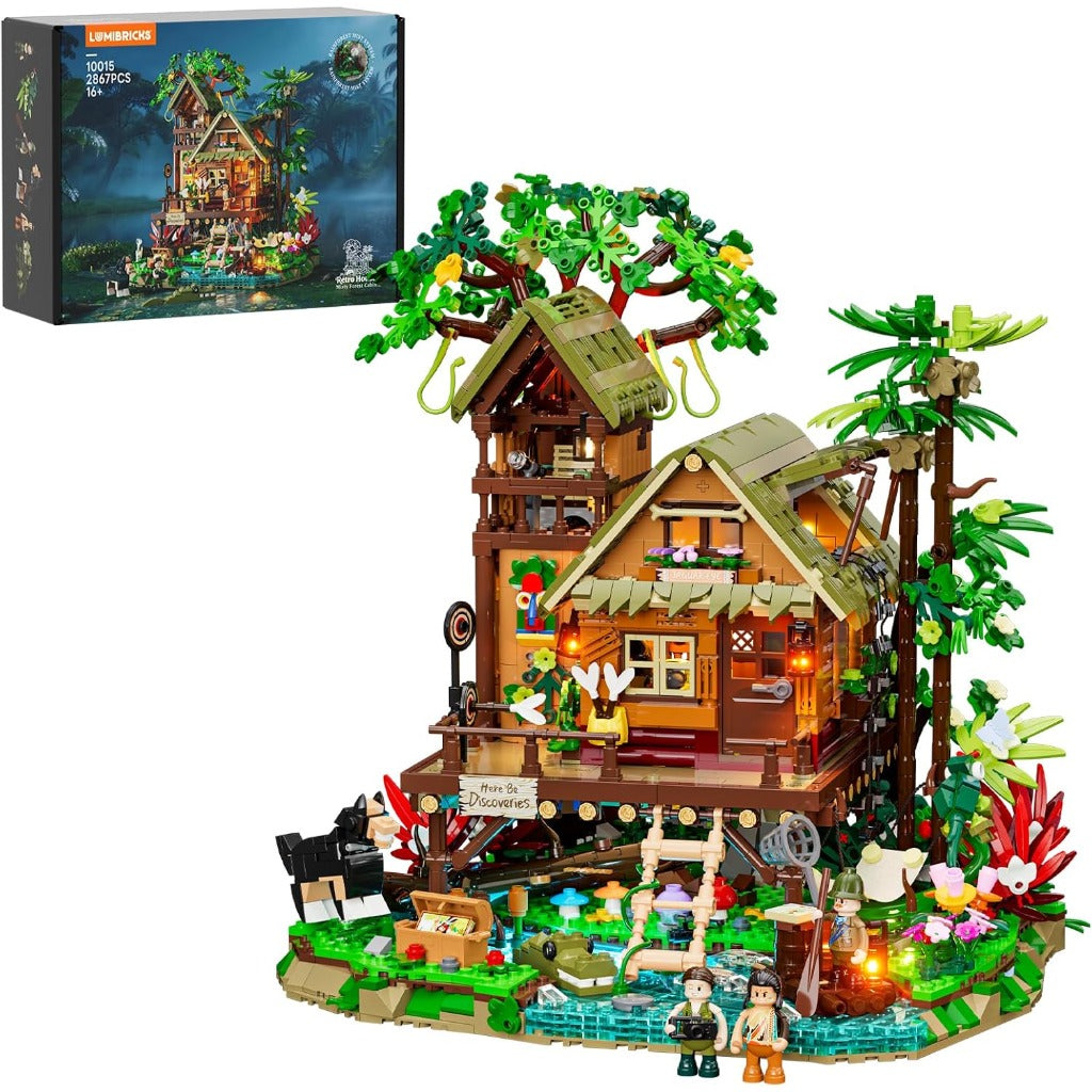 Lumibricks Misty Forest Cabin (10015) building set
