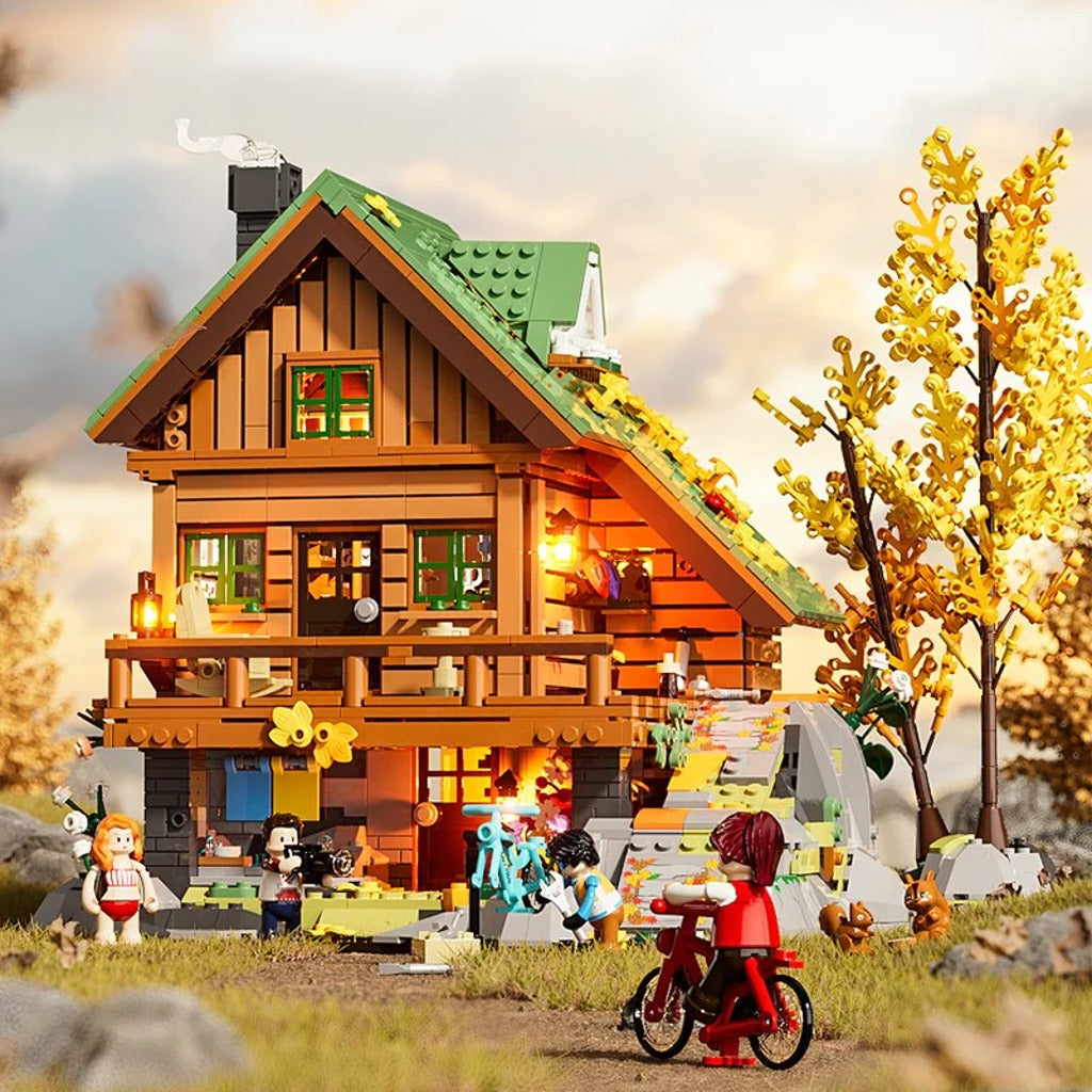 Lumibricks Mountain Cabin (F9035) building set - view 4