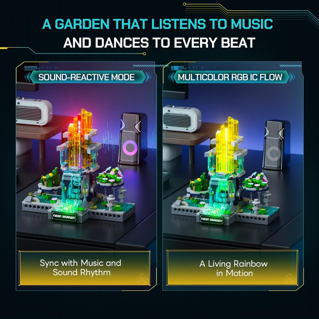 Lumibricks Neon Garden (17014) building set - view 4