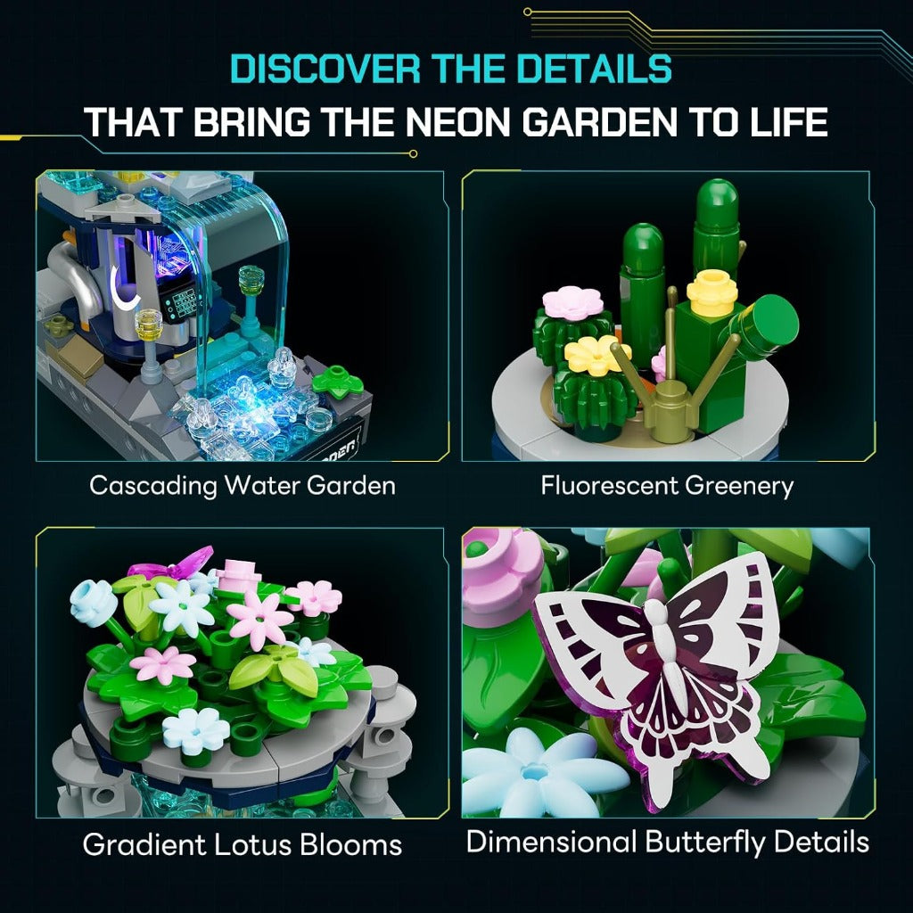 Lumibricks Neon Garden (17014) building set - view 5
