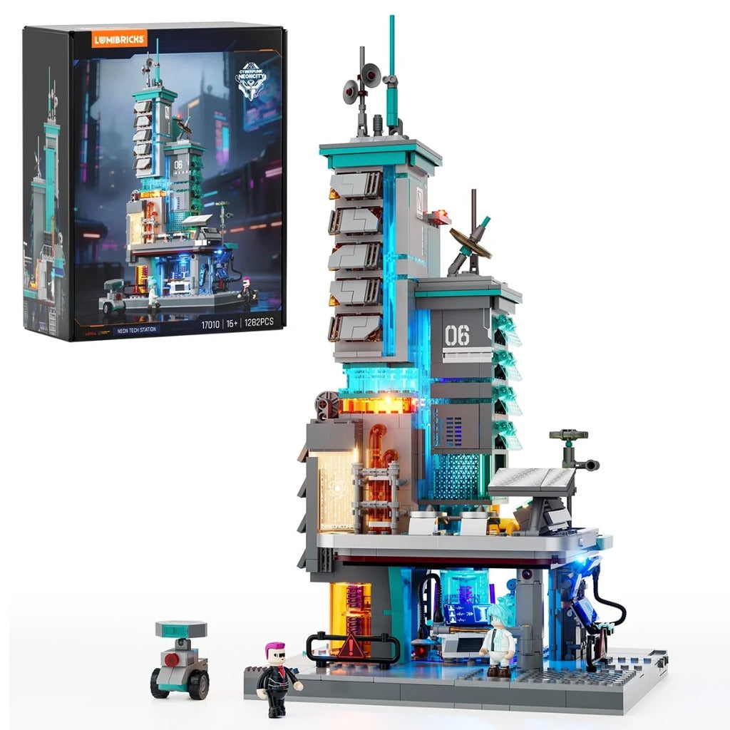 Lumibricks Neon Tech Station (17010) building set