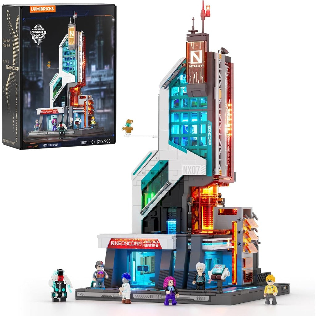 Lumibricks Neon Tech Tower (17011) building set
