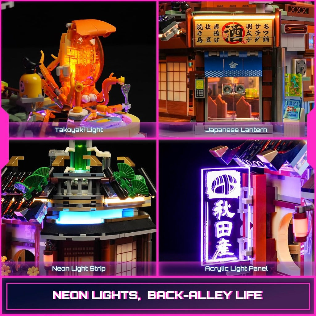 Lumibricks Neoncity Izakaya Steampunk (F9073) building set - view 2