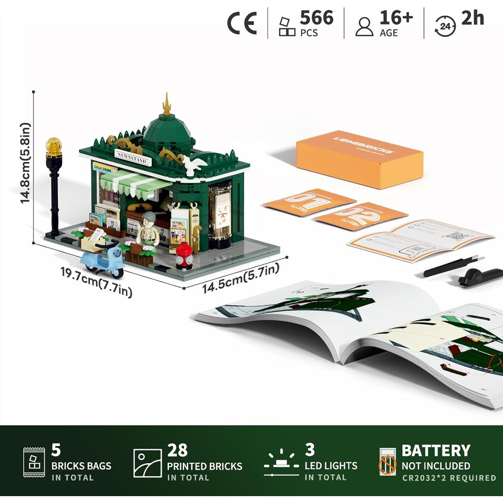 Lumibricks Newsstand (F9023) building set - view 7