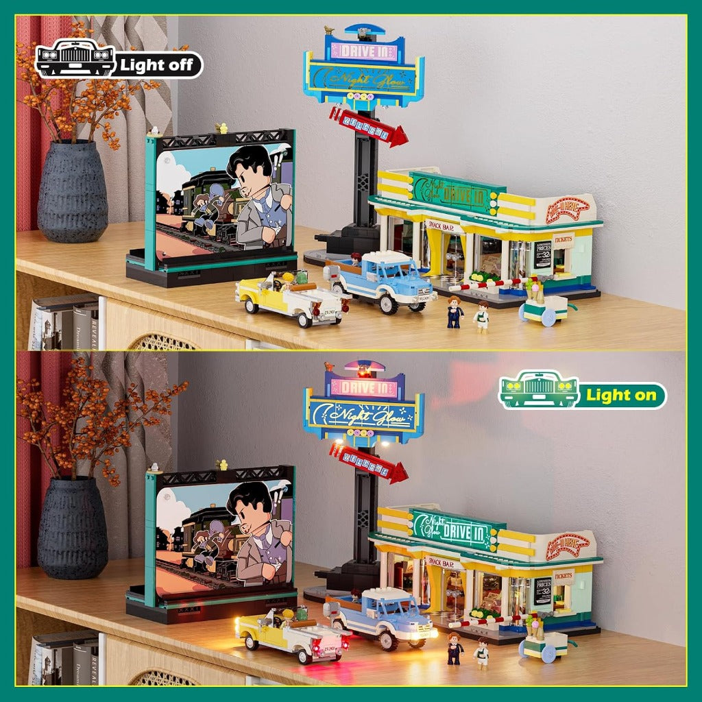 Lumibricks Night Glow Drive-in (L9081) building set - view 2