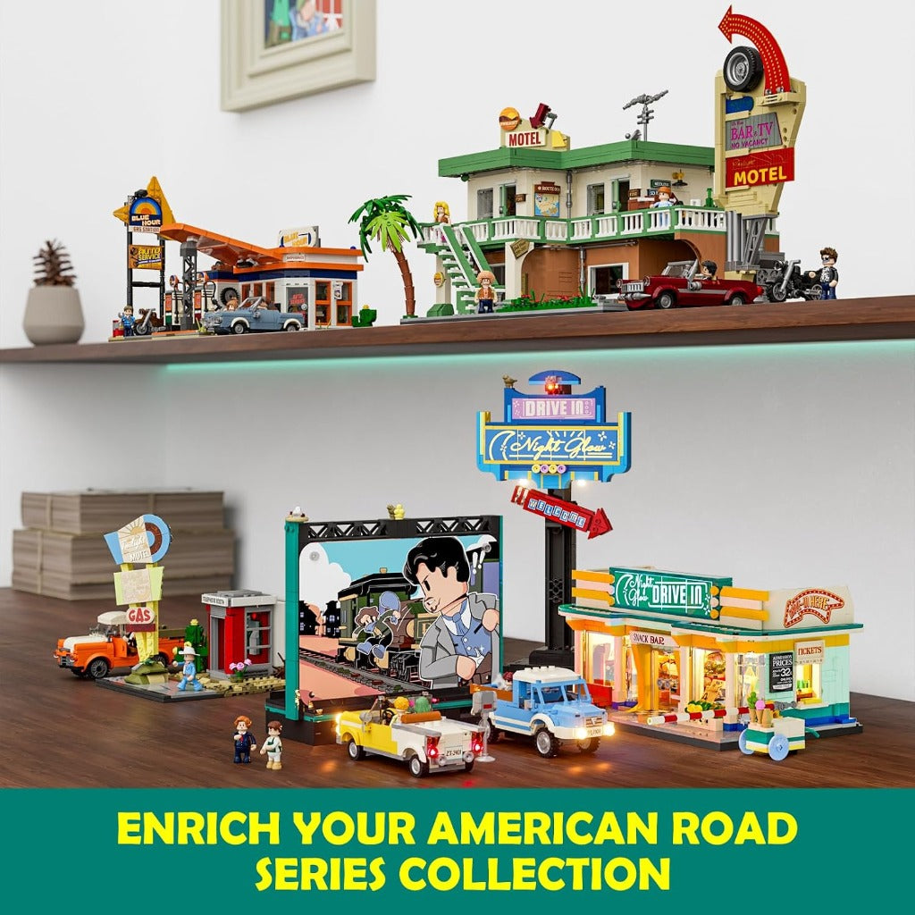 Lumibricks Night Glow Drive-in (L9081) building set - view 7