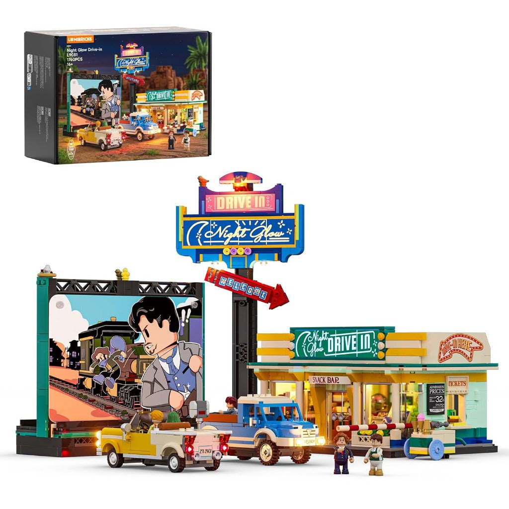 Lumibricks Night Glow Drive-in (L9081) building set