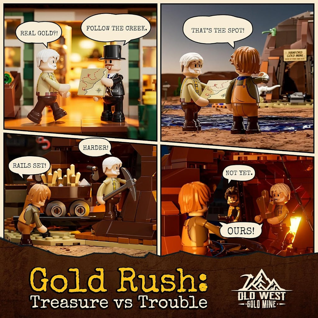 Lumibricks Old West Gold Mine (F9077) building set - view 5