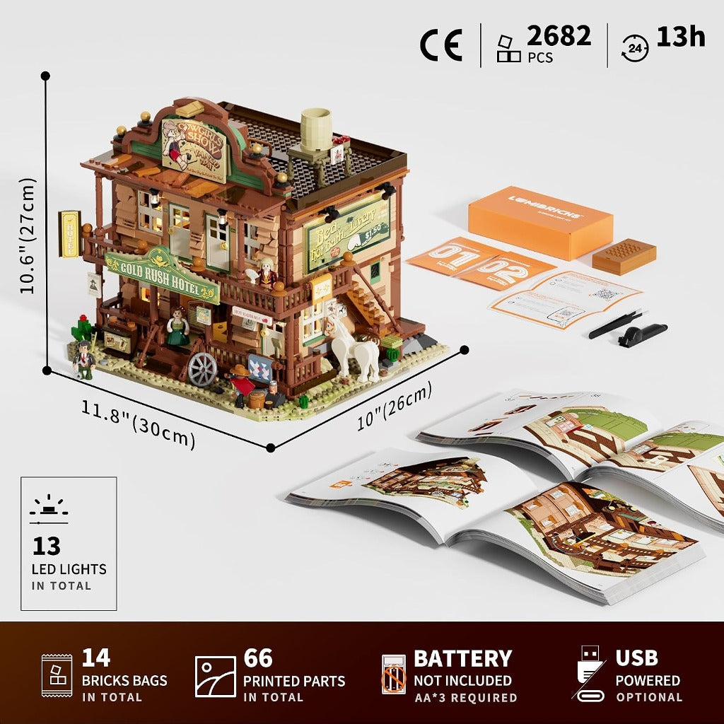Lumibricks Old West Inn (14014) building set - view 2