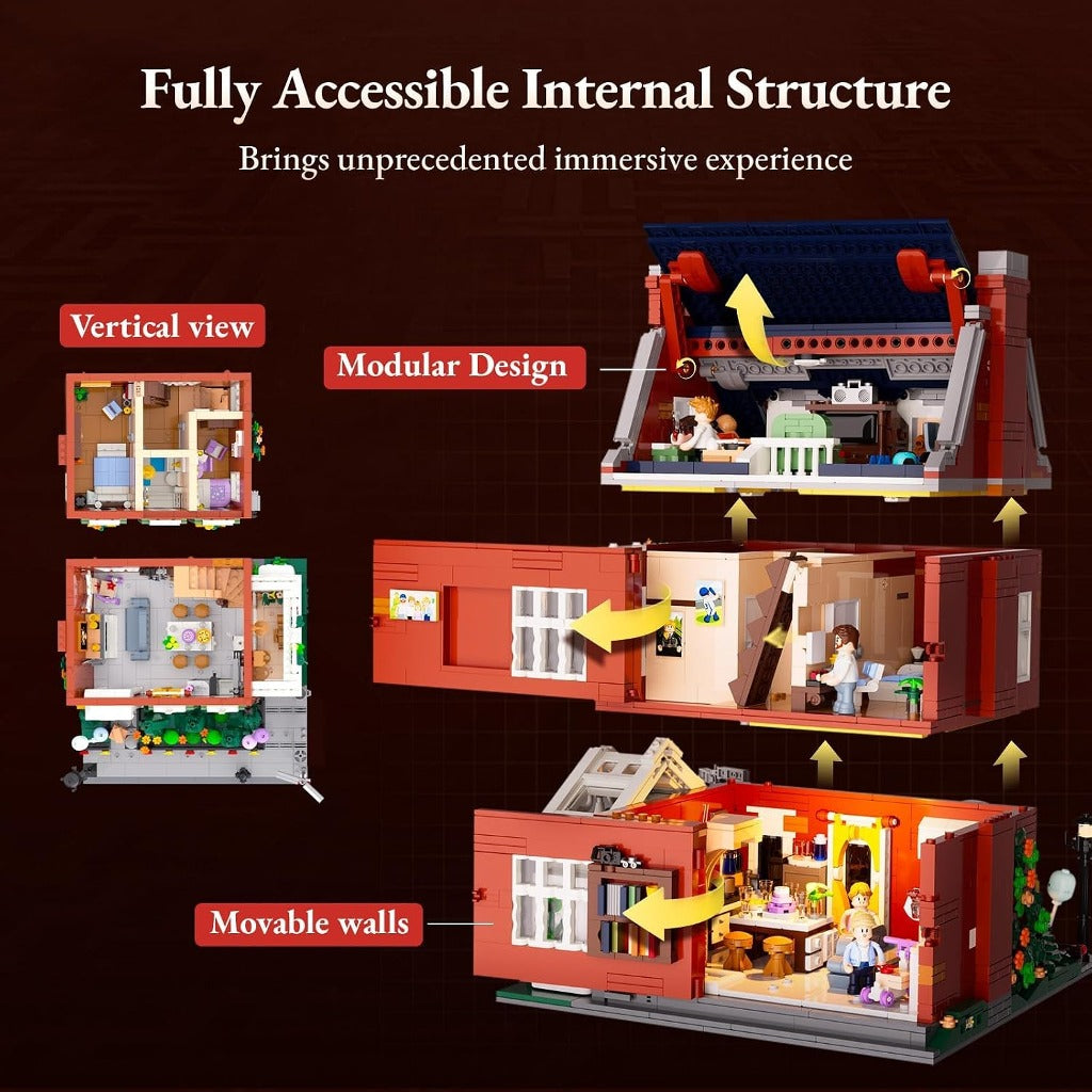 Lumibricks Redbrick Row House (15009) building set - view 4