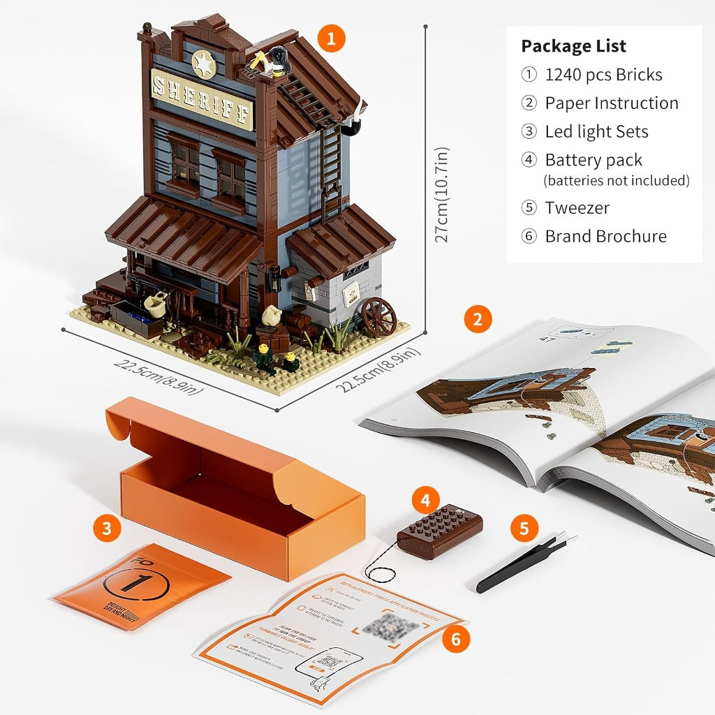 Lumibricks Sheriffs Office (F9026) building set - view 2