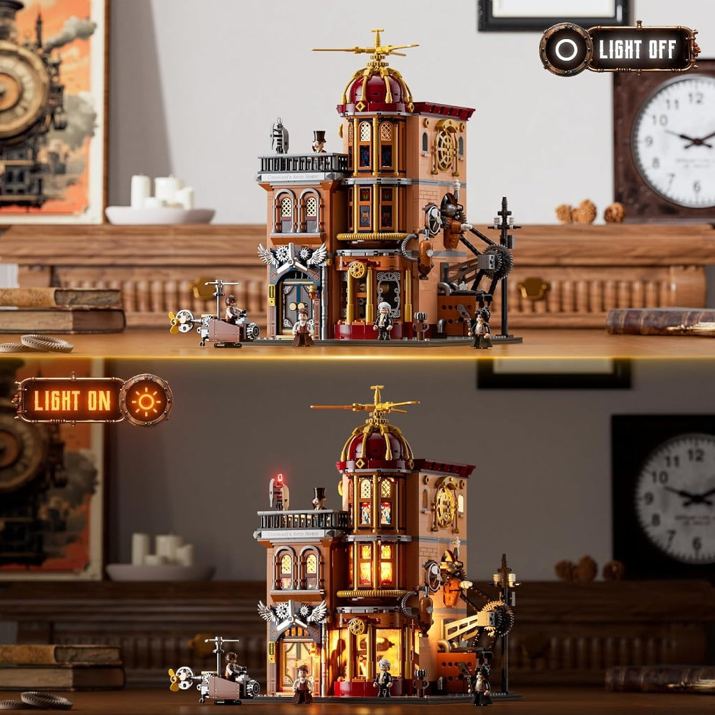 Lumibricks Steampunk Flying Club (F9050) building set - view 6