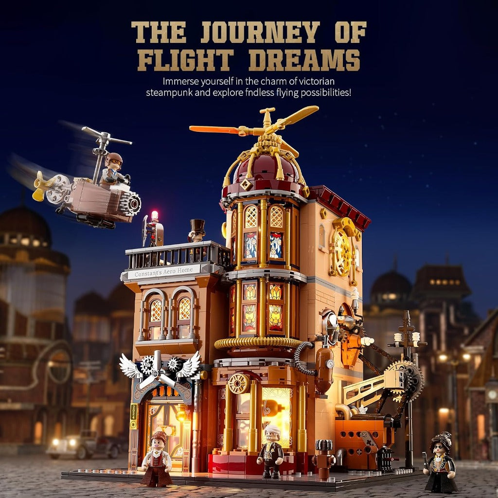 Lumibricks Steampunk Flying Club (F9050) building set - view 7