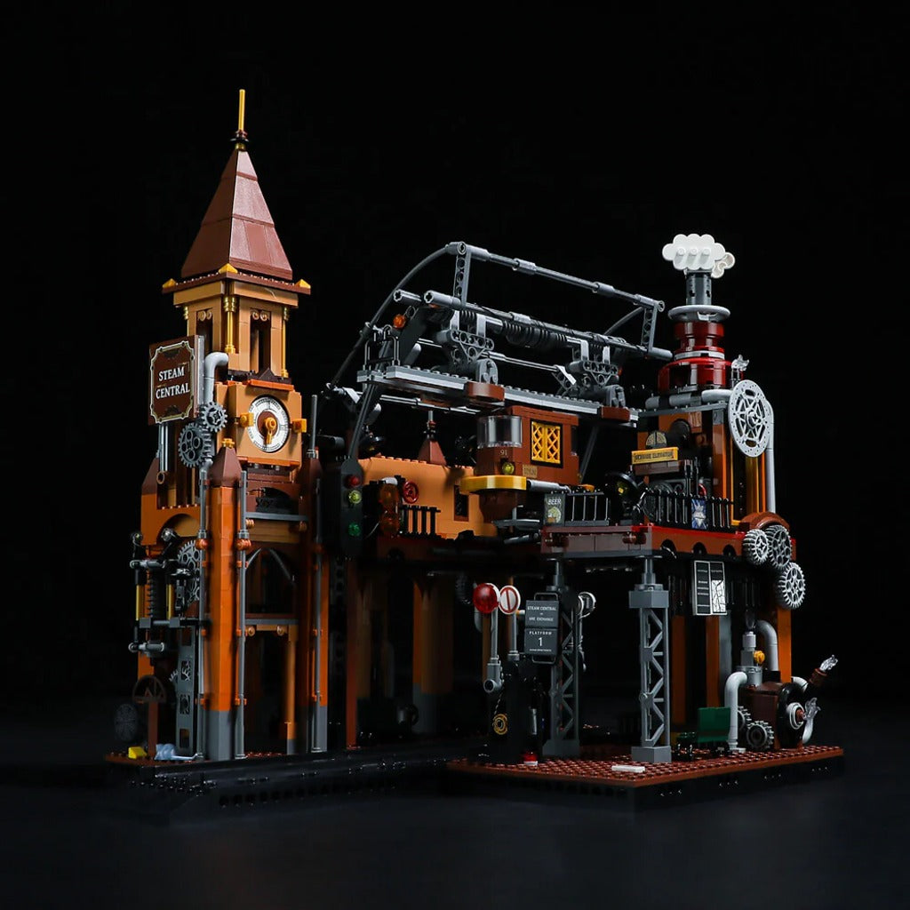 Lumibricks Steampunk Train Station (F9007) building set - view 4