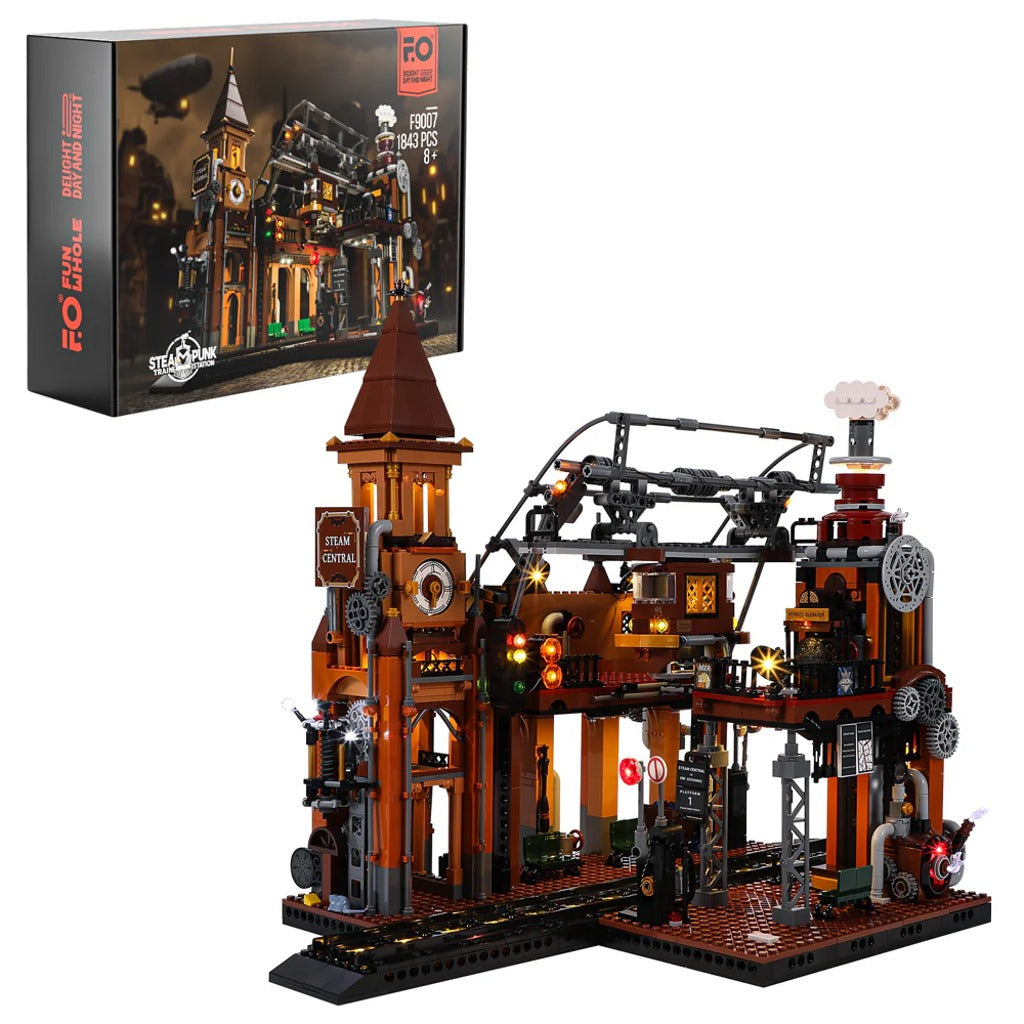 Lumibricks Steampunk Train Station (F9007) building set