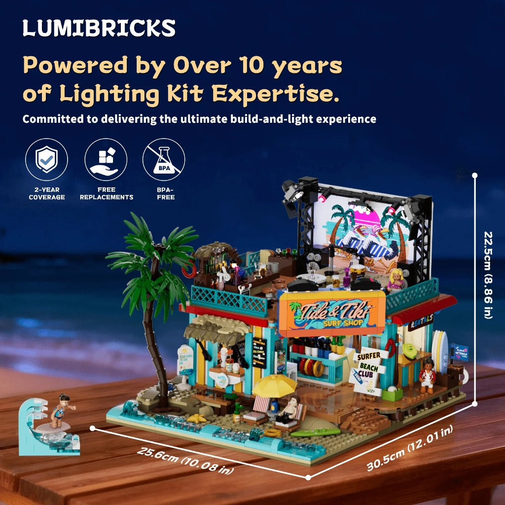 Lumibricks Surf Shop (20004) building set - view 6