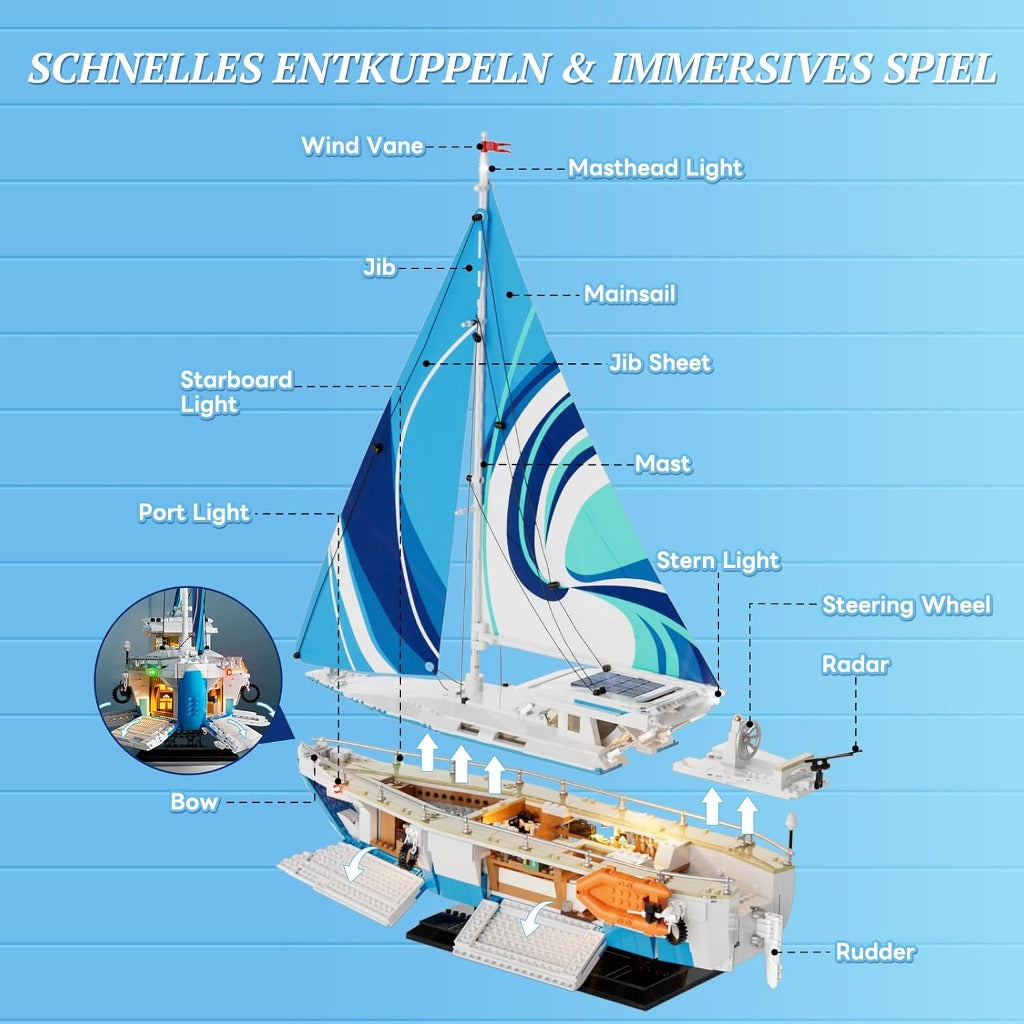 Lumibricks The Sailboat La Brisa (F9074) building set - view 4