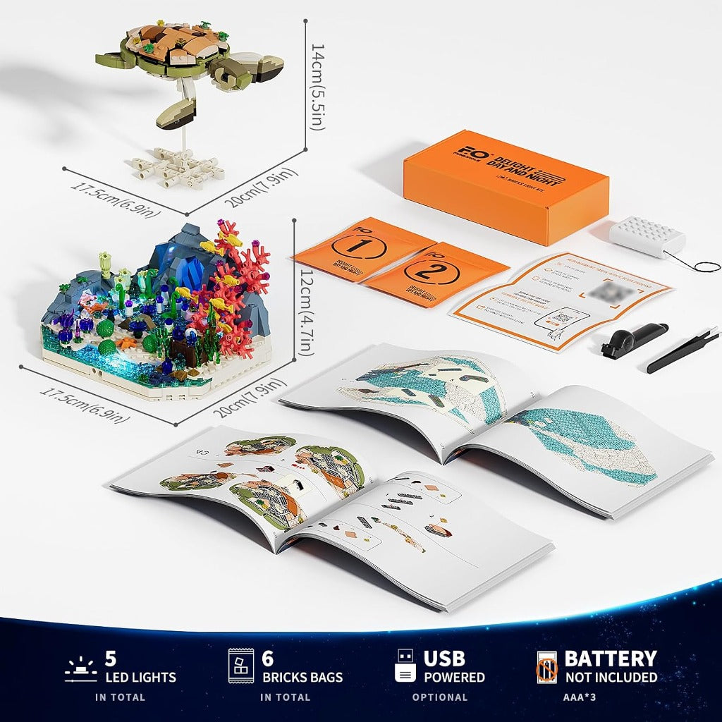 Lumibricks Turtle Reef Dream (F9072) building set - view 6