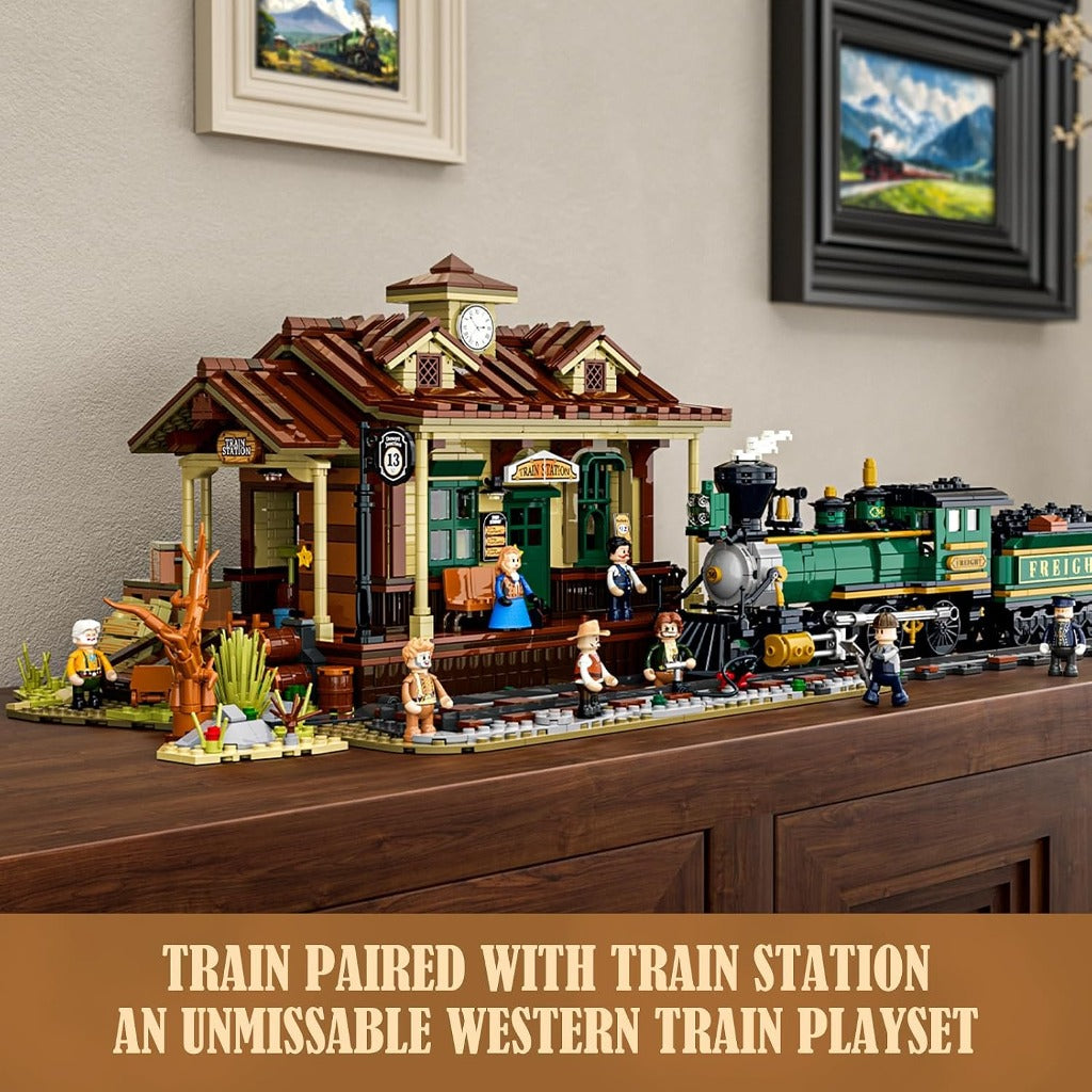 Lumibricks West Train Station (F9039) building set - view 7