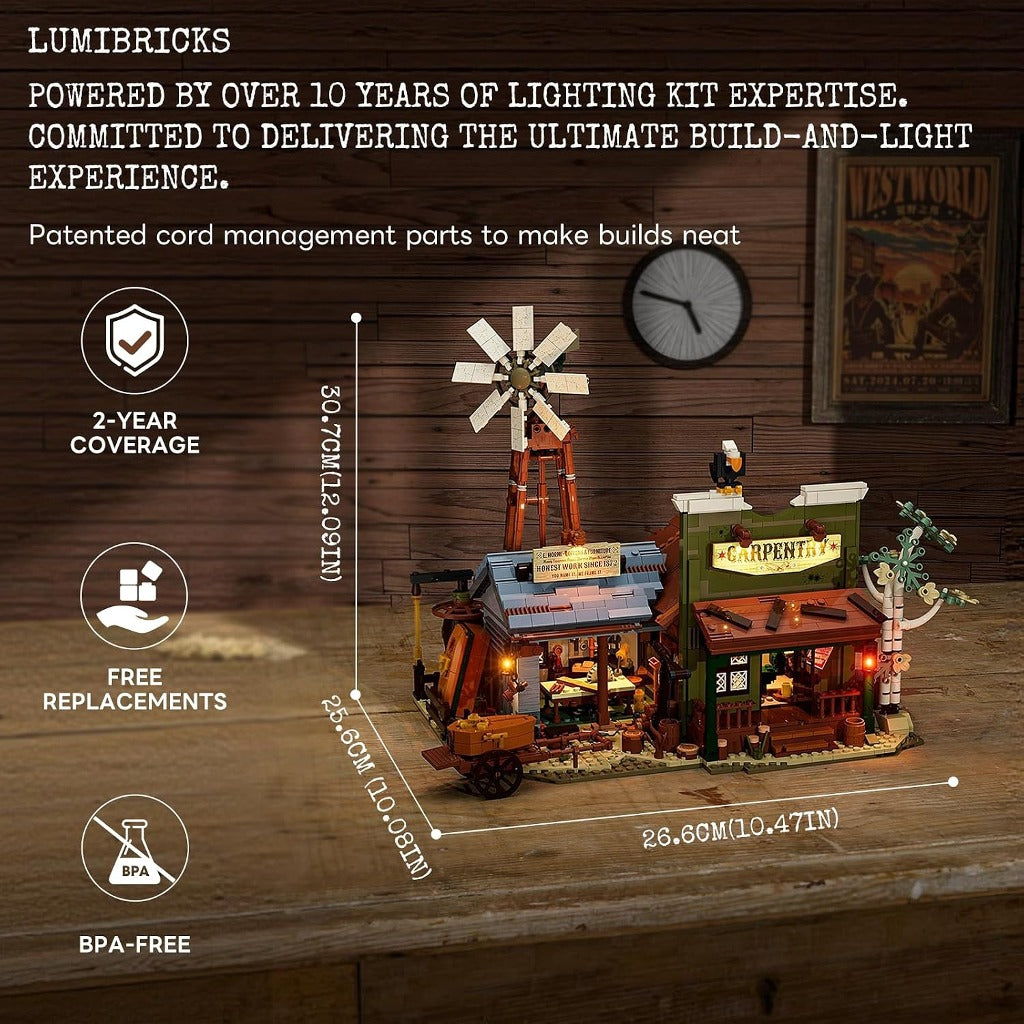 Lumibricks Western Carpentry Workshop (14015) building set - view 2
