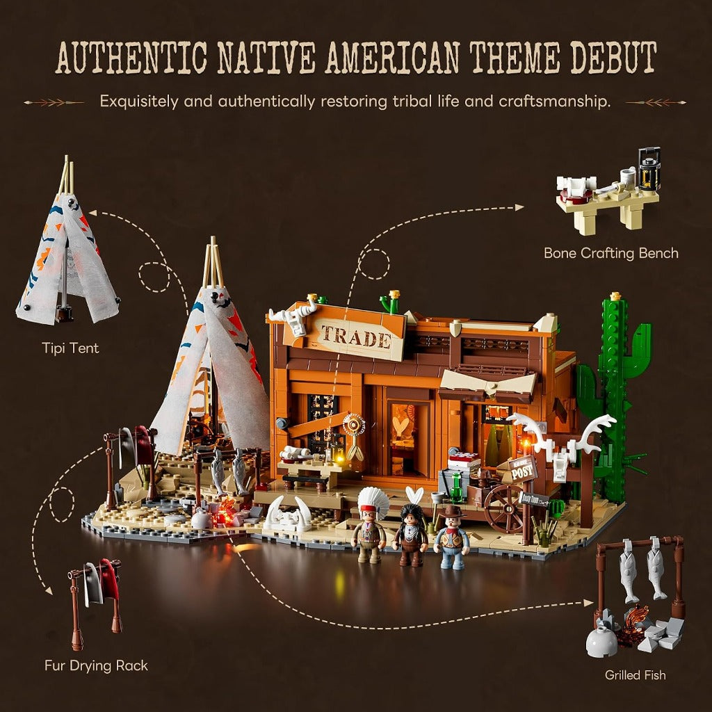 Lumibricks Western Fur Trading Post (14018) building set - view 7