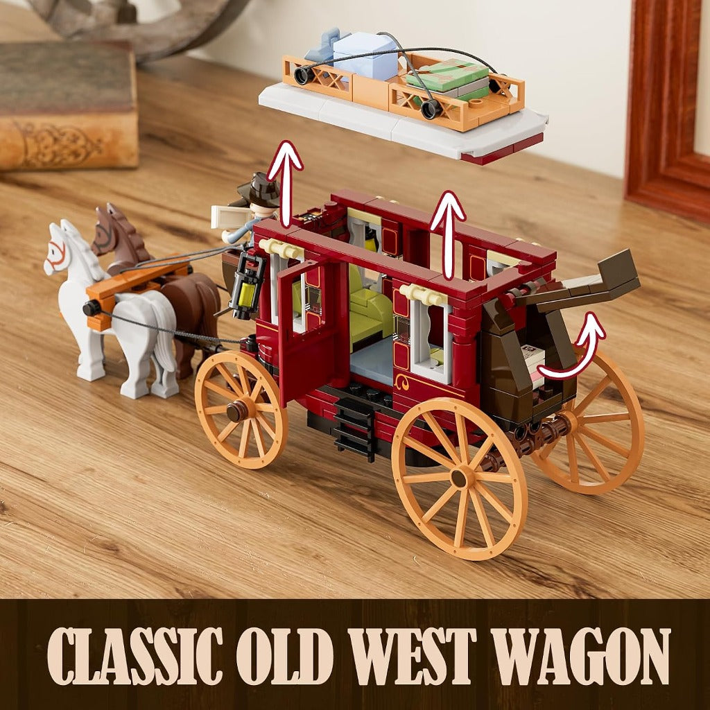 Lumibricks Western Stagecoach (F9052) building set - view 5
