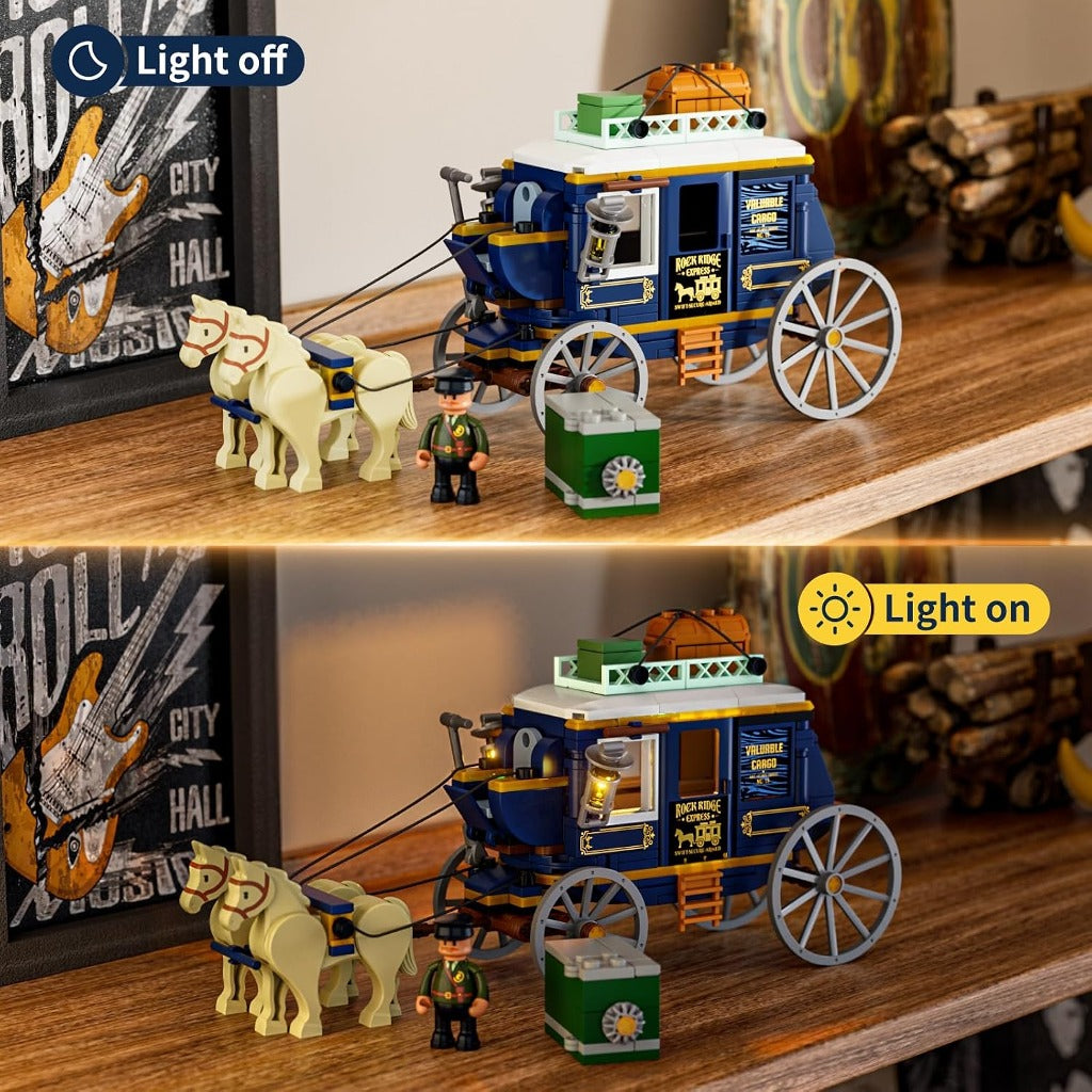Lumibricks Western Treasure Stagecoach (L9099) building set - view 4