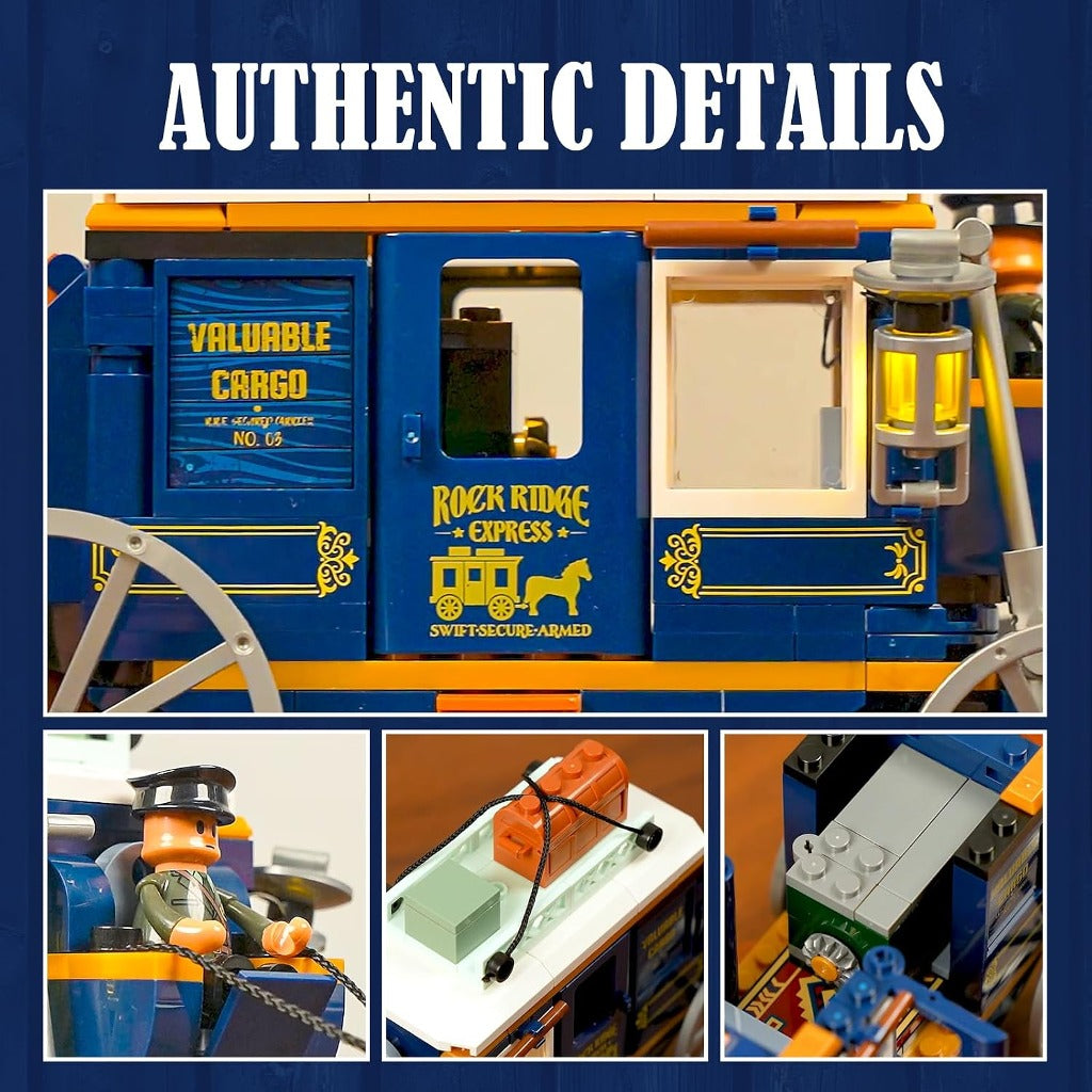 Lumibricks Western Treasure Stagecoach (L9099) building set - view 5