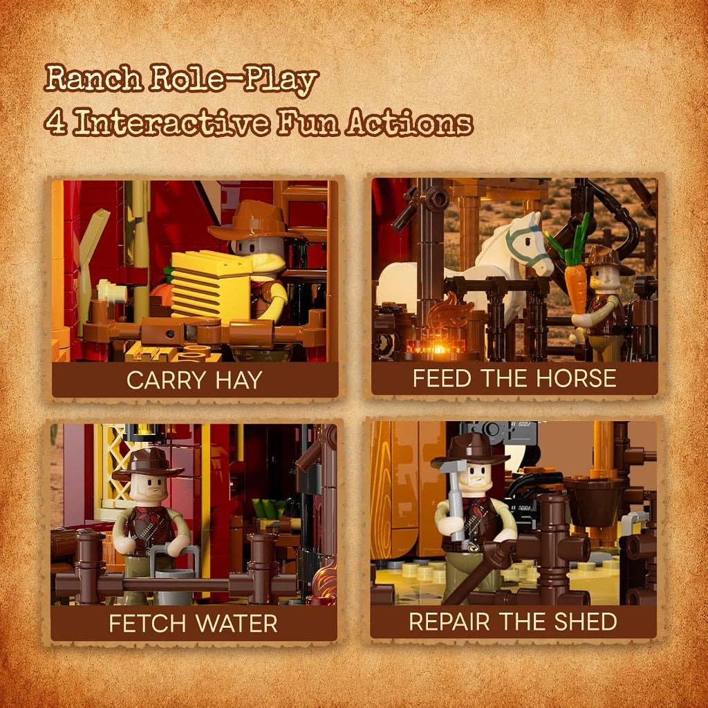 Lumibricks Wild West Ranch Duel (14017) building set - view 2