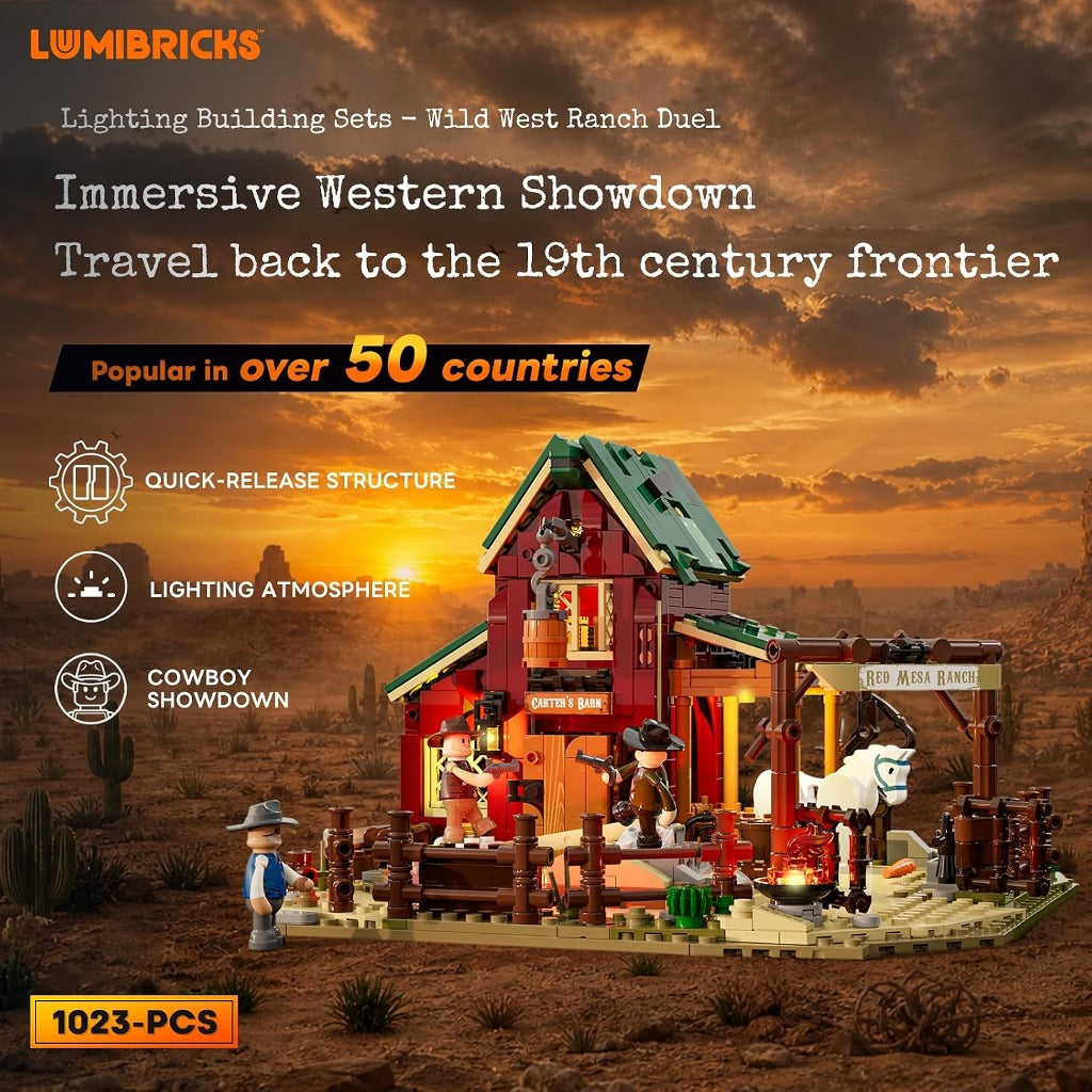 Lumibricks Wild West Ranch Duel (14017) building set - view 5