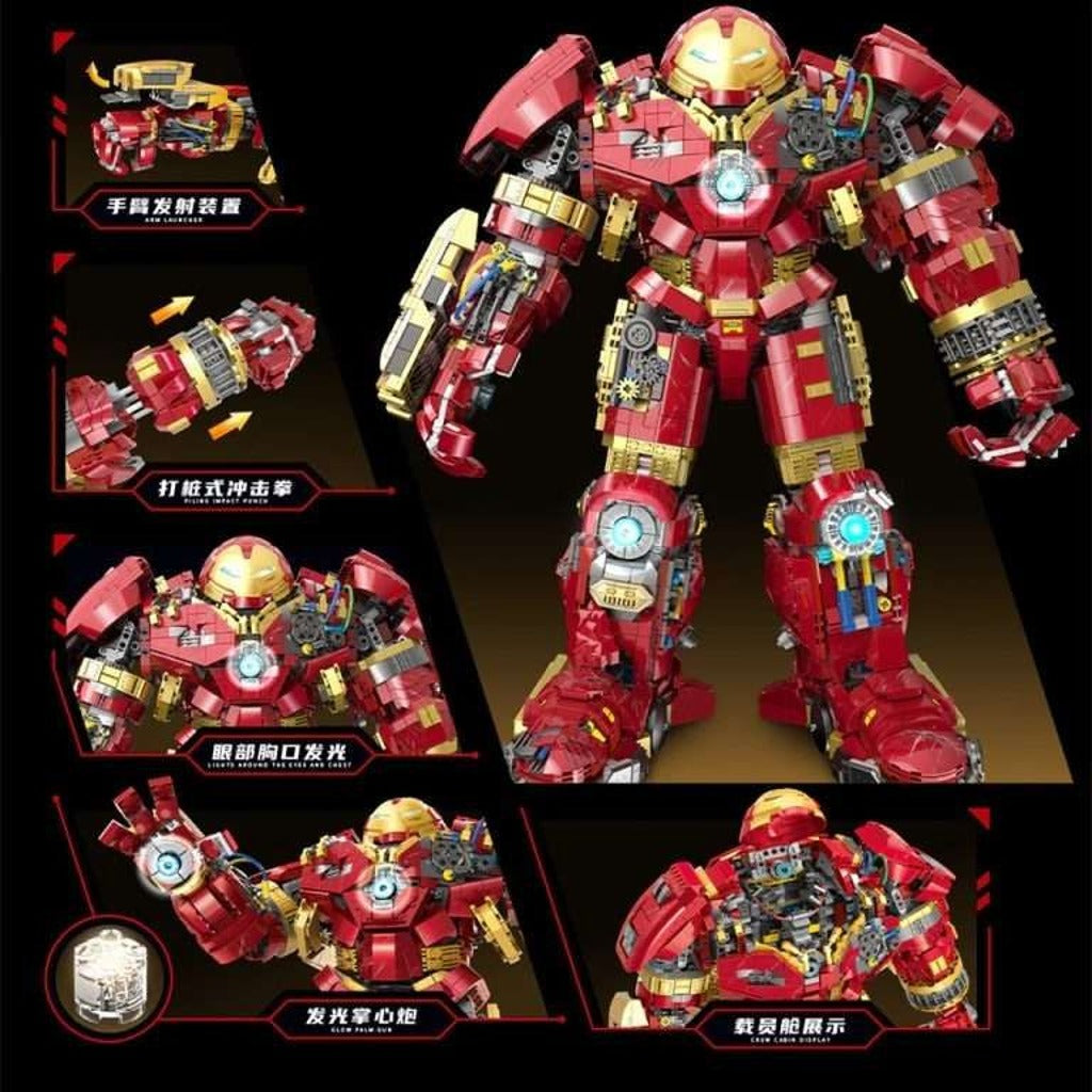 MOC 991 Hulkbuster MK44 Mech (Chrome Battle Damaged Version) building set - view 3