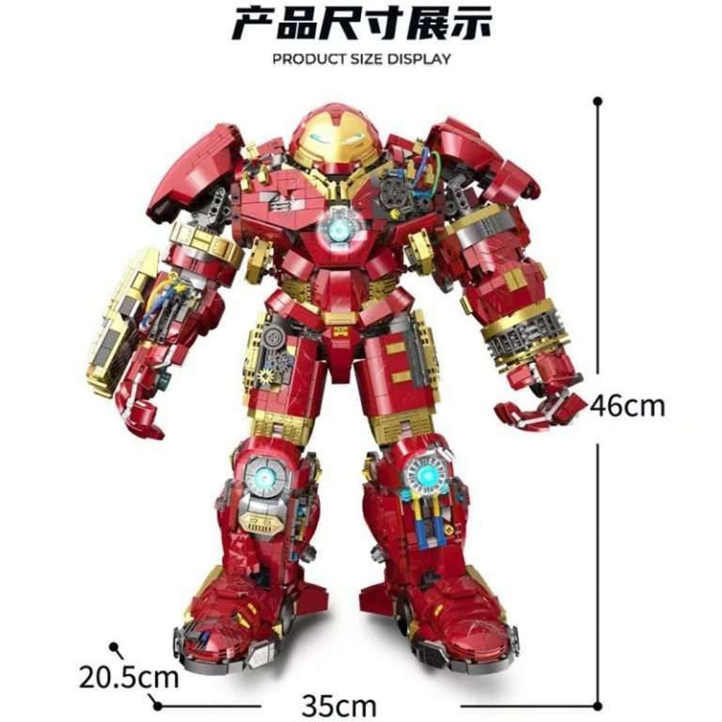 MOC 991 Hulkbuster MK44 Mech (Chrome Battle Damaged Version) building set - view 4