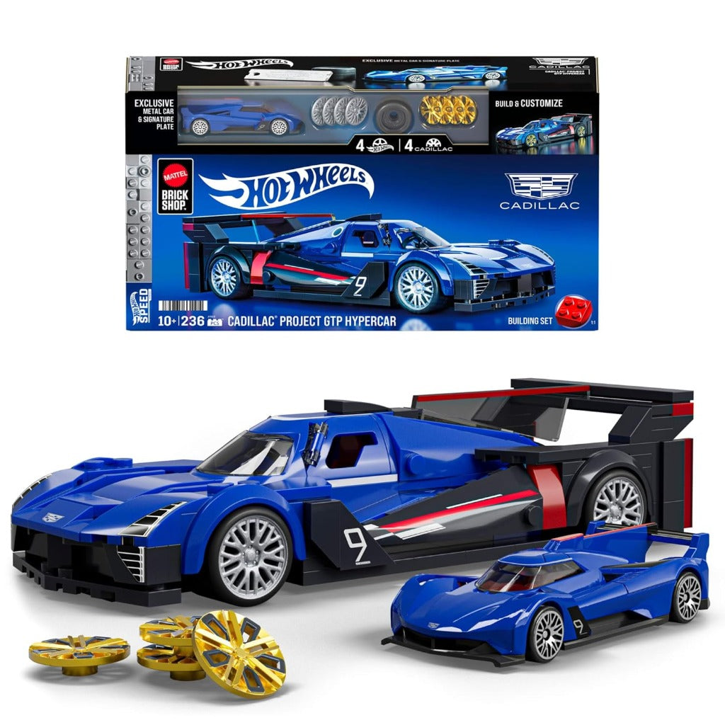 Mattel Brick Shop Hot Wheels Cadillac Project GTP Hypercar building set